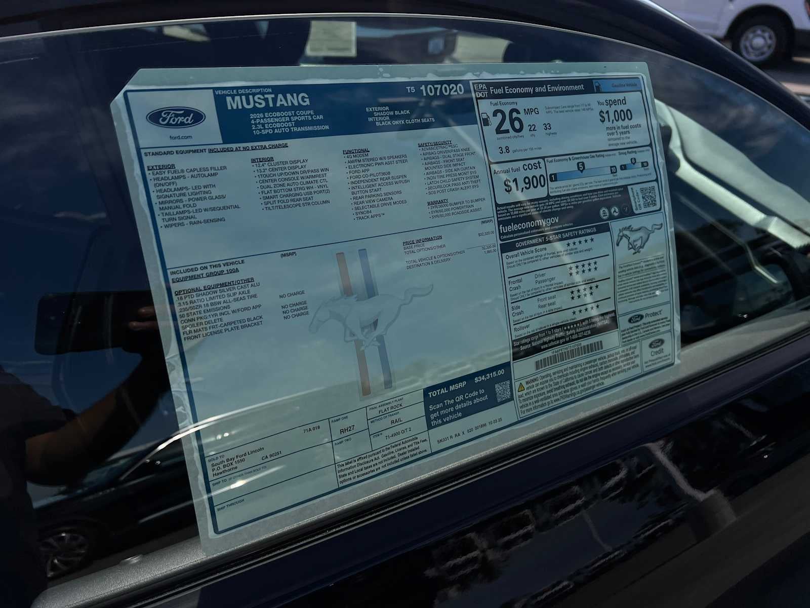 2026 Ford Mustang EcoBoost® Fastback