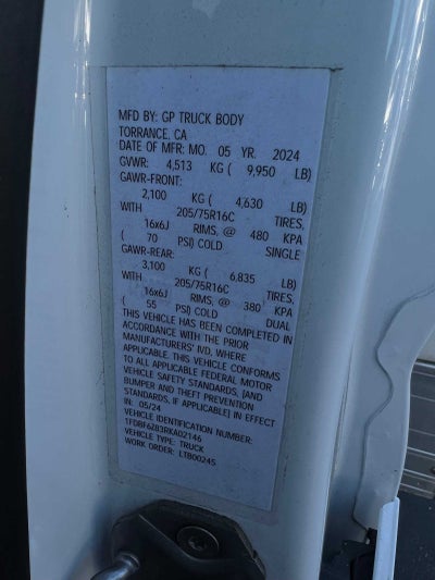 2024 Ford Transit Chassis Chassis Cab