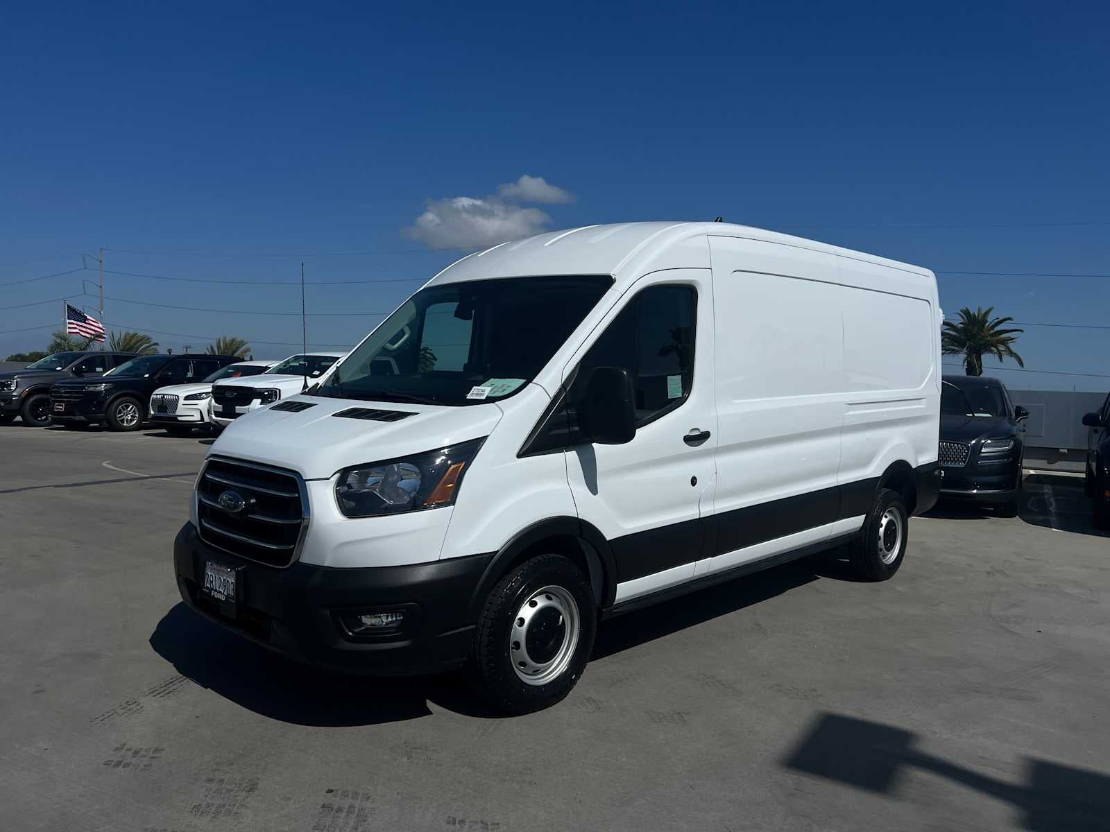 2020 Ford Transit Cargo Van T-150 130" Med Rf 8670 GVWR RWD