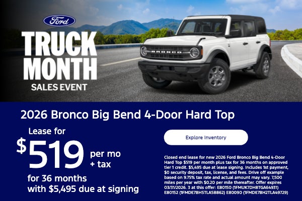 Lease for $519 per mo + tax for 36 months with $5,495 