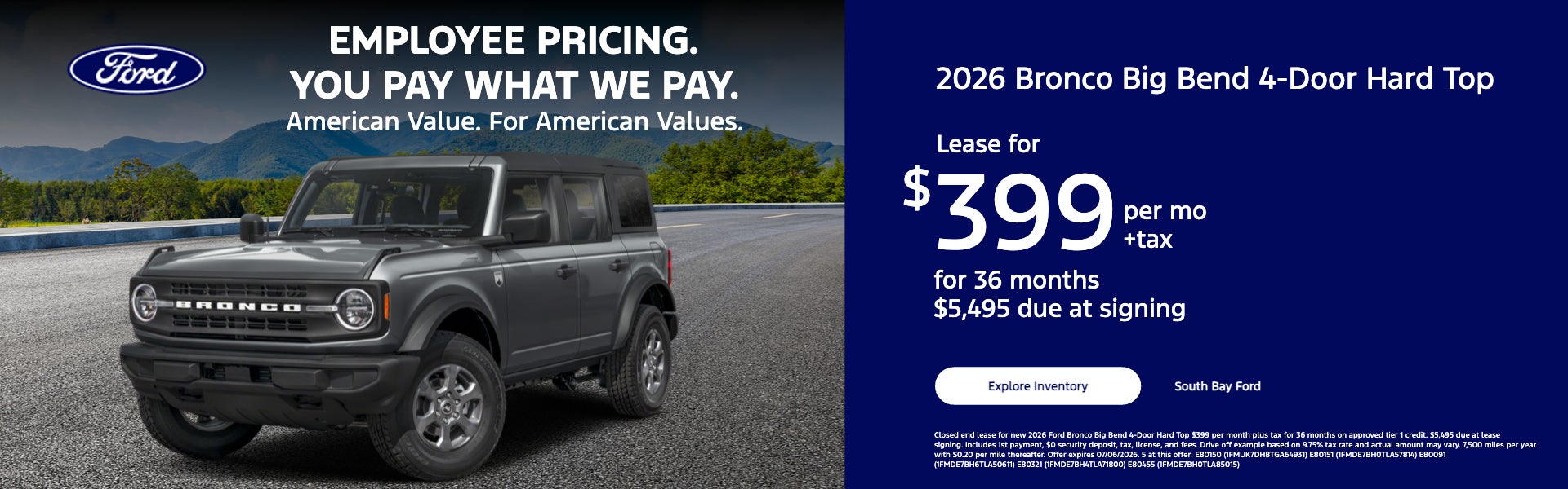 2026 Bronco Big Bend 4-Door Hard Top