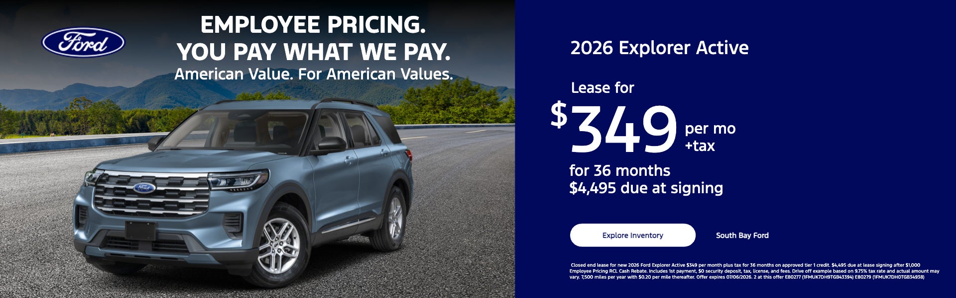 2026 Explorer Active