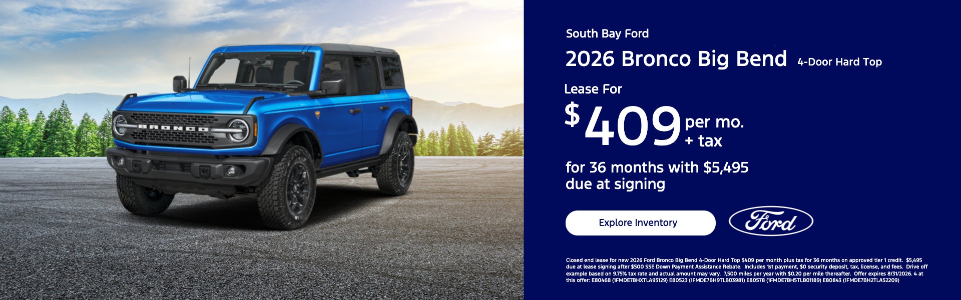 2026 Bronco Big Bend 4-Door Hard Top