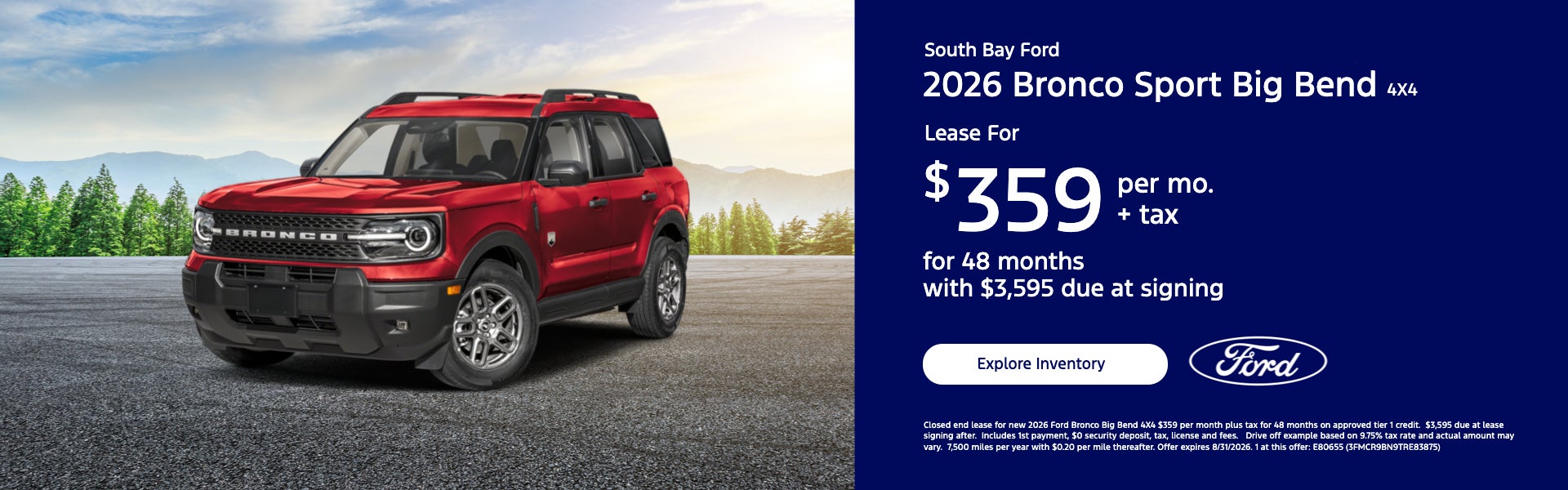 2026 Bronco Sport Big Bend 4x4