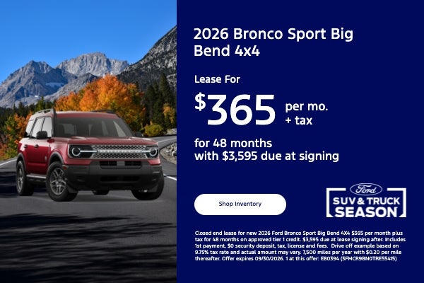 2026 Bronco Sport Big Bend 4x4
