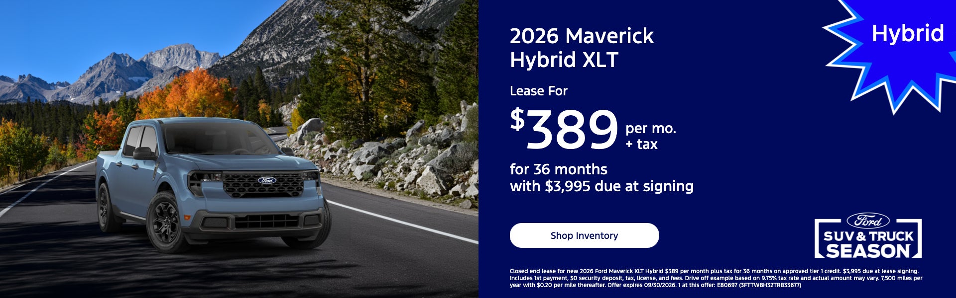2026 Maverick Hybrid XLT