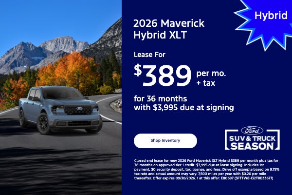 2026 Maverick Hybrid XLT